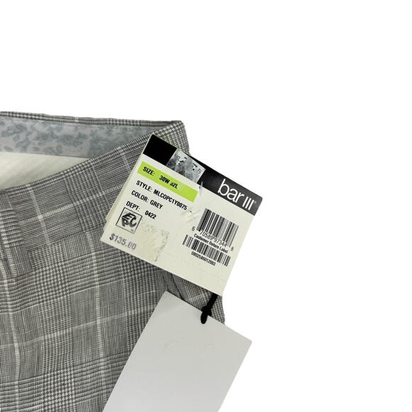 Bar III Mens Slim Fit 100% Linen Suit Pants Gray 30x32 - Picture 2 of 4